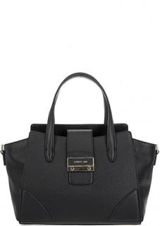 Кожаная сумка с одним отделом на молнии Cerruti 1881