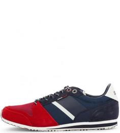 Текстильные кроссовки с замшевыми вставками Hilfiger Denim