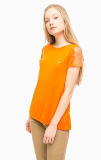 Джемпер с кружевными вставками на рукавах U.S. Polo Assn.