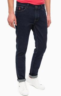Синие зауженные джинсы со стандартной посадкой U.S. Polo Assn.