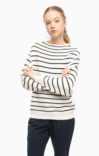 Белый джемпер в полоску Selected