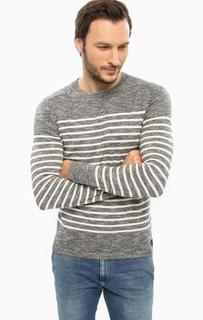 Синий джемпер в полоску Selected