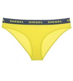 Желтые плавки с синей резинкой Diesel