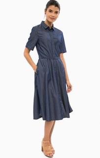 Приталенное платье с расклешенной юбкой Stefanel