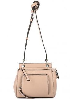 Кожаная сумка с одним отделом на молнии Dkny