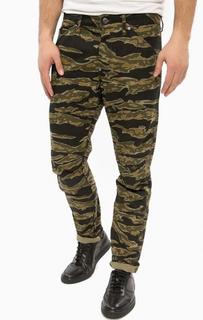 Зауженные джинсы с камуфляжным принтом G Star RAW