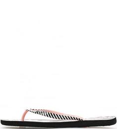 Сланцы в полоску с цветочным принтом Roxy