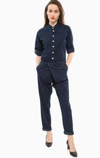 Синий джинсовый комбинезон с длинными рукавами G Star RAW