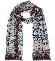 Синий шарф из вискозы Eleganzza