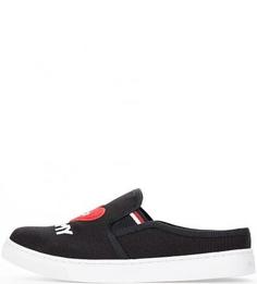 Хлопковые слипоны с вышивкой Tommy Hilfiger