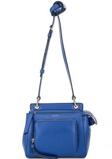 Кожаная сумка через плечо на молнии Dkny