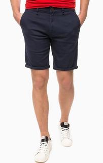 Шорты из хлопка синего цвета Hilfiger Denim