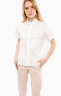 Белая рубашка оверсайз с короткими рукавами Cinque