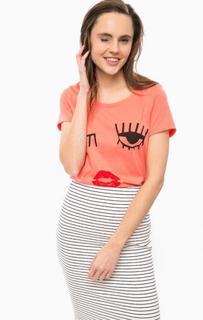 Хлопковая футболка с короткими рукавами Vero Moda