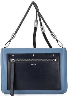 Кожаная сумка со съемным карманом Dkny