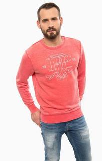 Красный свитшот с принтом Pepe Jeans