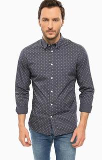 Синяя приталенная рубашка Selected