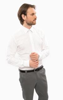 Приталенная белая рубашка из хлопка Cinque