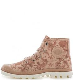 Текстильные ботинки с цветочным принтом Palladium