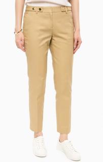 Укороченные бежевые брюки из хлопка Michael Michael Kors