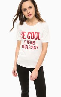 Белая футболка с короткими рукавами Only