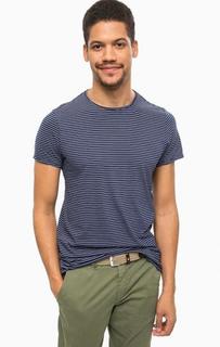 Синяя футболка в полоску Scotch&Soda