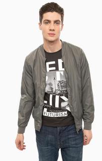 Серая ветровка с эластичными манжетами Alcott