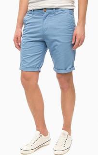 Голубые шорты из хлопка Tom Tailor Denim