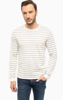 Хлопковый джемпер в полоску Jack & Jones