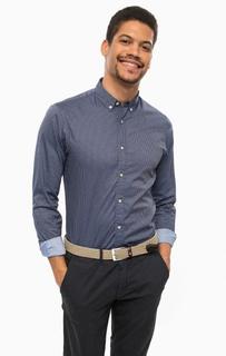 Синяя хлопковая рубашка Scotch&Soda