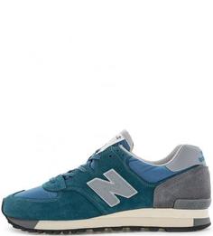 Замшевые кроссовки с текстильными вставками New Balance