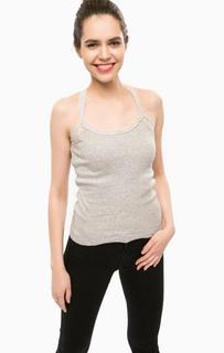 Серая майка с кружевными лямками Alcott