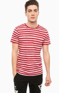 Хлопковая футболка в полоску Alcott