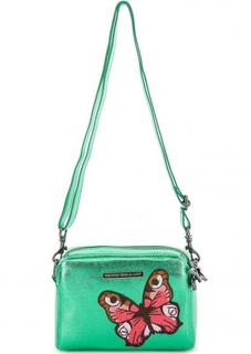 Маленькая сумка через плечо зеленого цвета George Gina & Lucy
