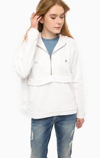 Белая толстовка с капюшоном Pepe Jeans