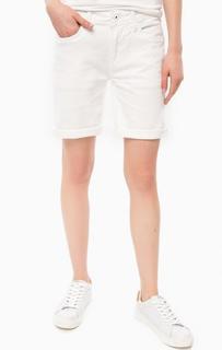 Белые джинсовые шорты Pepe Jeans