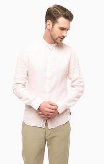 Розовая льняная рубашка Marc Opolo