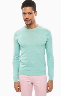 Бирюзовый джемпер из хлопка Scotch&Soda