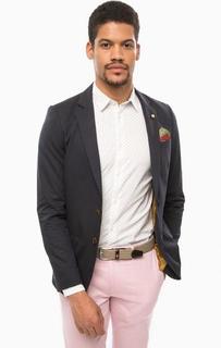 Синий хлопковый пиджак Scotch&Soda
