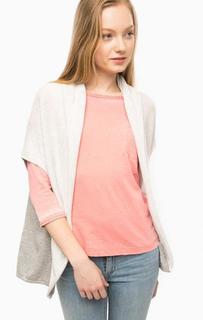 Пончо серого цвета из хлопка S.Oliver