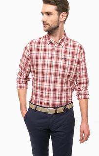 Хлопковая рубашка в клетку со съемным воротником Pepe Jeans