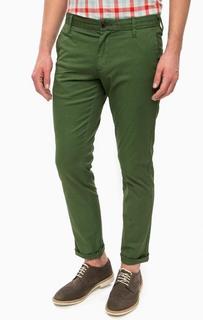 Зеленые хлопковые брюки Pepe Jeans