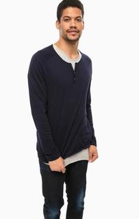 Синий джемпер с футболкой Scotch&Soda
