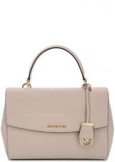 Кожаная сумка с откидным клапаном Michael Michael Kors