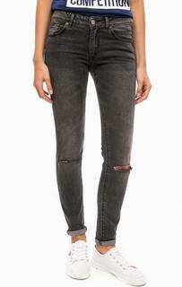Серые рваные джинсы скинни Alcott
