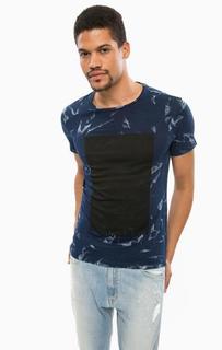 Хлопковая футболка с круглым вырезом Calvin Klein Jeans