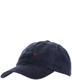Синяя бейсболка с вышивкой Superdry