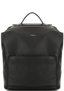 Сумка-рюкзак из натуральной кожи черного цвета Furla