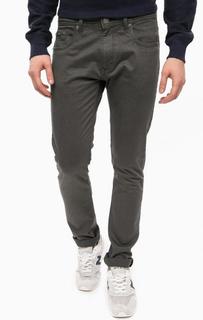 Зауженные серые брюки из хлопка Alcott