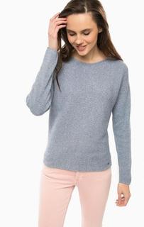 Синий хлопковый джемпер Mustang